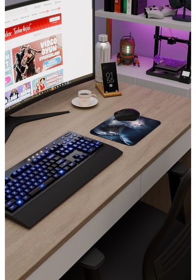 Resident Evil Kaymaz Dikişli Kauçuk Oyuncu Mousepad V1 - 22x18 Gaming Mouse Pad Fare Altlığı