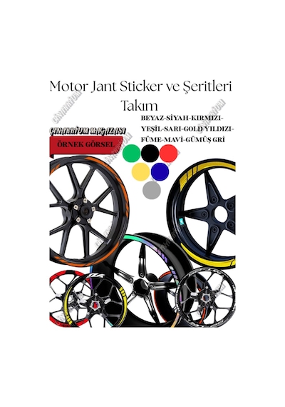 Fifteen52 Tcs 5 Kol Jant Özel Yeni Sticker Set Sarı
