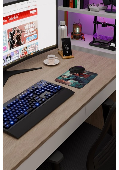 Resident Evil Kaymaz Dikişli Kauçuk Oyuncu Mousepad V2 - 22x18 Gaming Mouse Pad Fare Altlığı