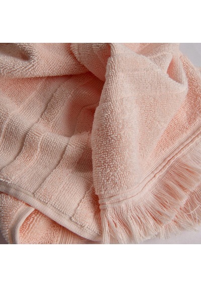 Senza Saçaklı Pamuk Banyo Havlusu Pembe 90x150 Cm Çok Renkli