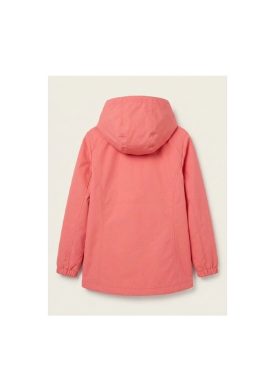 Deniva Kids Kız Çocuk Mercan Pembe Kapüşonlu Su İtici Çizgili Astarlı Fermuarlı Yağmurluk Rüzgarlık Deniva Kids Kız Çocuk Mercan Pembe Kapüşonlu Su İtici Çizgili Astarlı Fermuarlı Yağmurluk Rüzgarlık