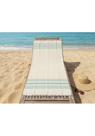 Ludıa Doğal Bambu Dokuma Hafif Ve Çok Amaçlı Peştemal Havlu S.yeşili 170x97 Cm Su Yeşili