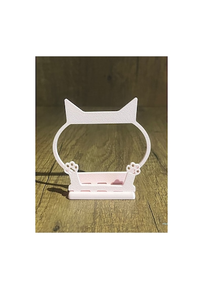 Kedi Temalı Kartvizitlik - Vetpati Toz Pembe
