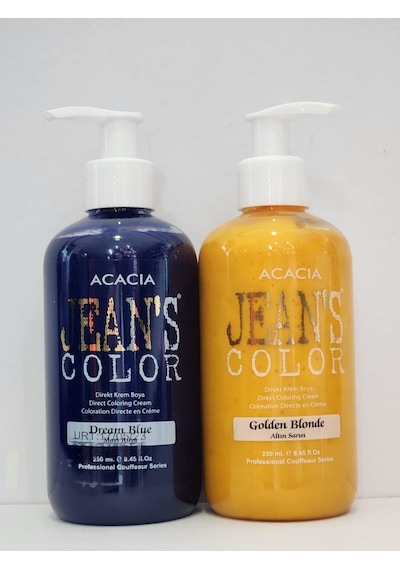 Acacia Jean's Color Altın Sarısı - Mavi Rüya Saç Boyası 2 x 250 ML