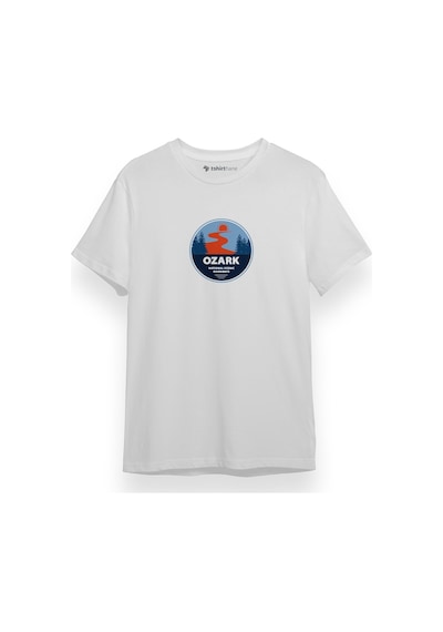 Ozark National Scenic Riverways Beyaz Kısa Kol Erkek Tshirt 001