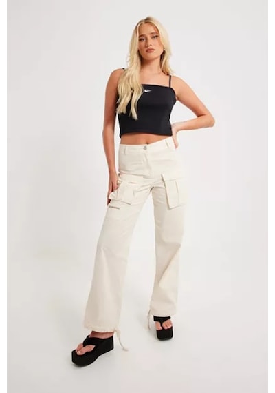 Nike Sportswear Essential Ribbed Crop Top Tank Kadın Askılı Fitilli Crop Atlet Siyah