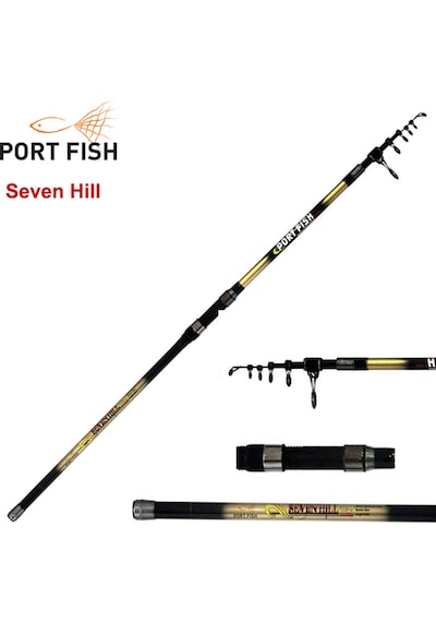 Portfish Seven Hill 420 Cm 250g Atarlı Karbon Surf Olta Kamışı