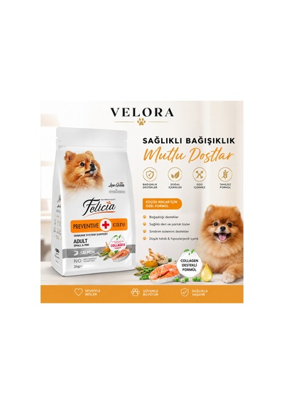 Felicia Preventive Care Somonlu Yetişkin Küçük Irk Köpek Maması 3 Kg - , Düşük Tahıllı - 886836186