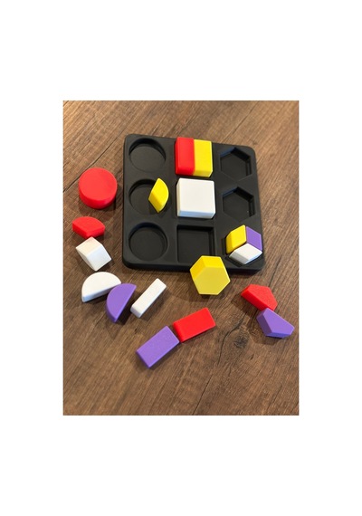 Montessori Geometrik Şekil Eşleştirme Ve Parça Bütün Oyunu