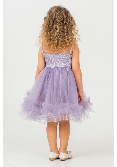 Mnk Baby & Kids Aizona Kız Çocuk Abiye M00782 Lila