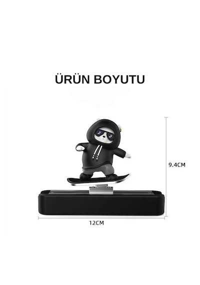 Hareketli Kayan Figür Kaykay Numaratör Oto Araç Kaykay Numaratör Torpido Üstü Numaralık Mavi Mavi