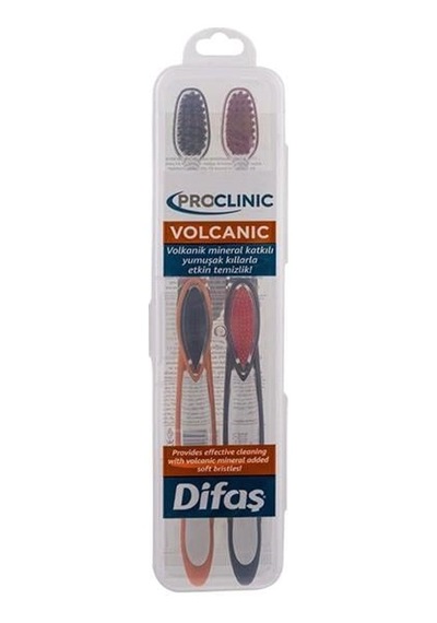 Difaş Pro-clinic Diş Fırçası Volcanic 2'li