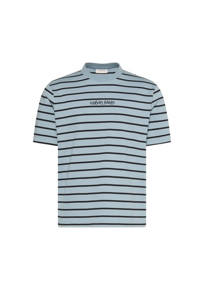 Calvin Klein Ss 16s Strıpe Easy L, Cdp Mavi Erkek T-shirt