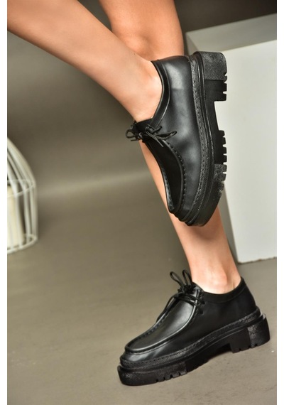 Fox Shoes R294783009 Siyah Kadın Ayakkabı 001