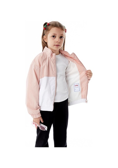 Benitto Kids Kız Çocuk Mevsimlik Yağmurluk Ceket 51359 Pembe