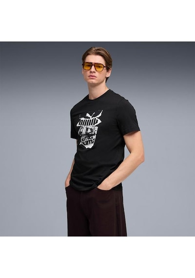 Puma Graphic Erkek Siyah Tişört