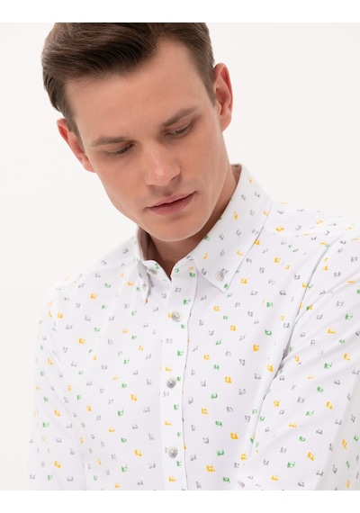 Pierre Cardin Erkek Açık Yeşil Desenli Gömlek 50265077-vr092 Açık Yeşil Pierre Cardin Erkek Açık Yeşil Desenli Gömlek 50265077-vr092 Açık Yeşil