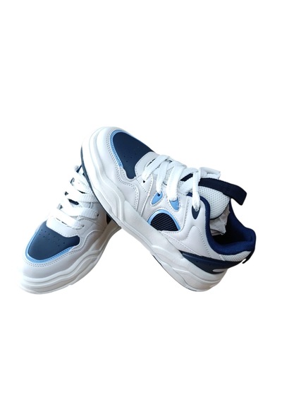 Cool Jacop Flt Çocuk Bağcıklı Sneaker Spor Beyaz - Lacivert Beyaz - Lacivert