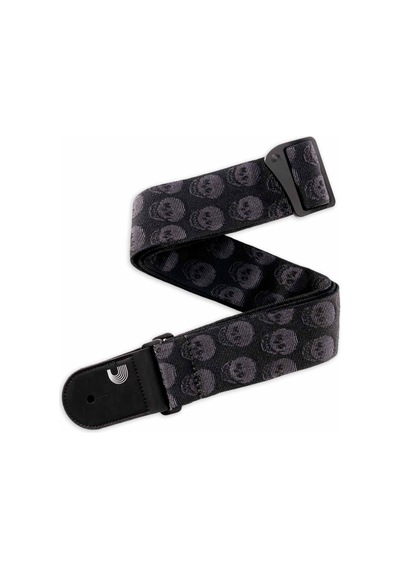 D'addario 50tb00 Skull Desenli Dokuma Gitar Askısı