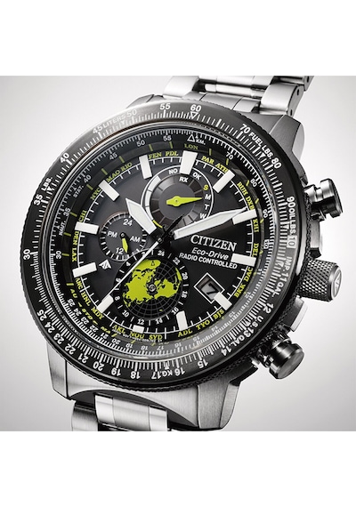 Cıtızen Eco-drive Radio Controlled By3006-53e Erkek Kol Saati Gri