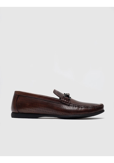 Cabani Hakiki Deri Kahverengi Erkek Loafer Ayakkabı Kahverengi (521642680) Kahverengi