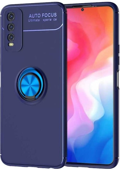 Vivo Y11S Kılıf Zore Ravel Yüzüklü Silikon Kılıf