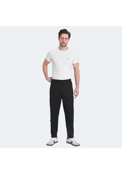 Slazenger KALINA IN Erkek Fermuar Cepli Siyah Eşofman Altı