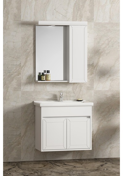 Çuha 55 Cm Beyaz Mdf Pk-109 Asma Banyo Dolabı Takımı Beyaz Çuha 55 Cm Beyaz Mdf Pk-109 Asma Banyo Dolabı Takımı Beyaz
