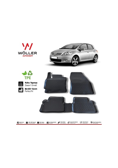 Toyota Auris Paspas 2007 2013 Arası 3d Havuzlu Paspas
