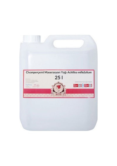 Civanperçemi Maserasyon Yağı Achillea Millefolium 25 Litre 25 L