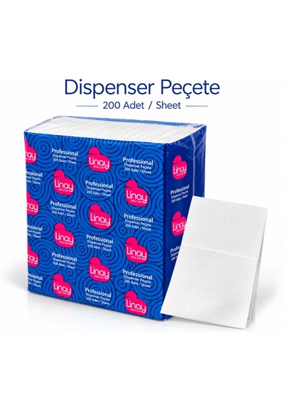 Dispenser Peçete 200 Yaprak X 18 Paket