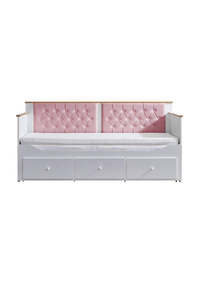Alaçatı Divan Çekmeceli Açılır Çift Kişilik Karyola+ Soft Yatak