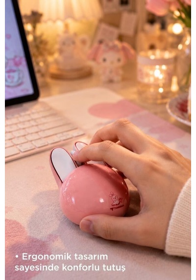Tavşan Kulaklık Sessiz Mouse 1200 Dpı Tm21 Günlük Kullanım Bilgisayar Faresi Taşınabilir Fare Diğer