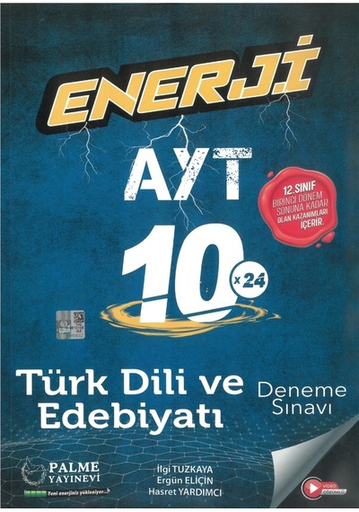 Palme Yayıncılık AYT T.Dili ve Edebiyatı 10 x 24 Deneme Sınavı İlk Dönem