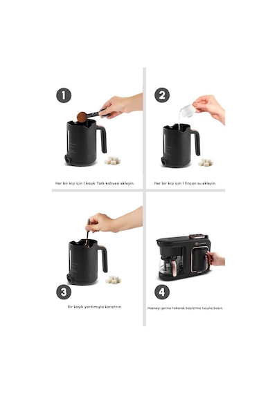 Karaca Hatır Plus Barista 6 In 1 Latte Cappucino Ve Közde Türk Kahvesi Makinesi