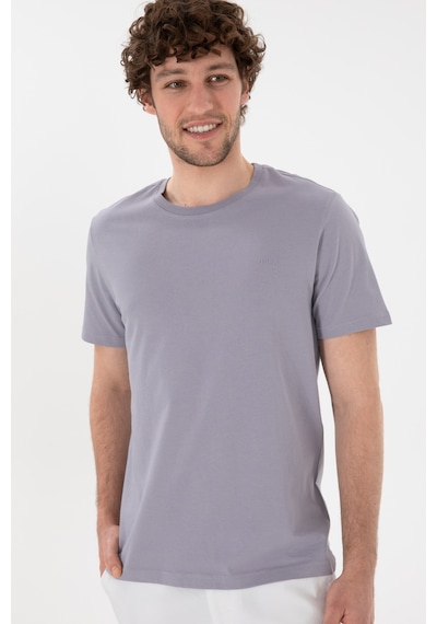 U.S. Polo Assn. Erkek Regular Fit Bisiklet Yaka Gri Basic Tişört 50305928-VR024