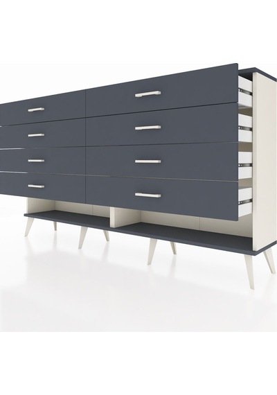 Arges Konsol 8 Çekmeceli 176x30x99 Aytaşı-antrasit Aytaşı-antrasit Arges Konsol 8 Çekmeceli 176x30x99 Aytaşı-antrasit Aytaşı-antrasit