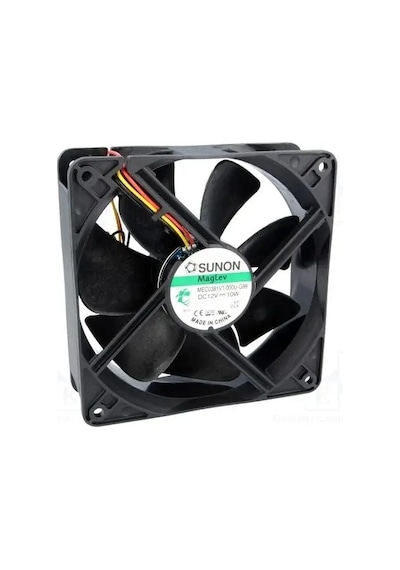 Sunon Mec0381v1-000u-g99 Aksiyel Soğutma Fanı 12v Dc 120x120x38 Mm - Maglev Manyetik Yataklı