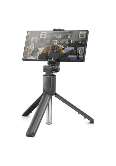 Telefon Tripodu Ve Selfie Çubuğu Seti Bluetooth 5.0 Kumandalı 100 Cm - Siyah Nd1042