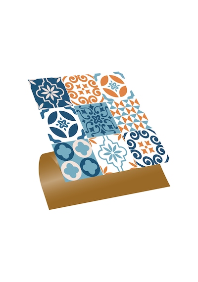 Tink KENDİNDEN YAPIŞKANLI KONTRAST DESENLİ PVC KARO 30X30 CM