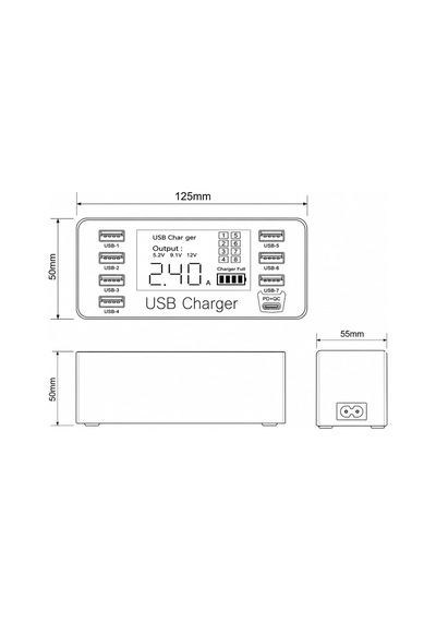 Powermaster Pm-26057 Usb Ve Type-c Pd Akıllı Şarj İstasyonu