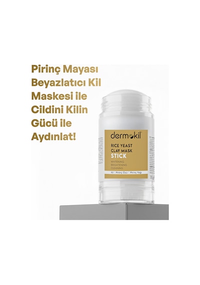 Dermokil Pirinç Mayası Beyazlatıcı Stick Kil Maskesi 30 G