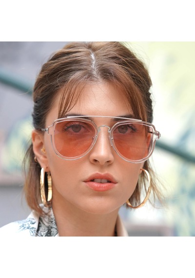 Beatrix Pembe Kadın Güneş Gözlüğü Gümüş