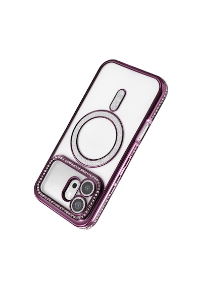 Newface Huawei Honor 600 Joke Simli Magneticsafe Kılıf Derin Mor