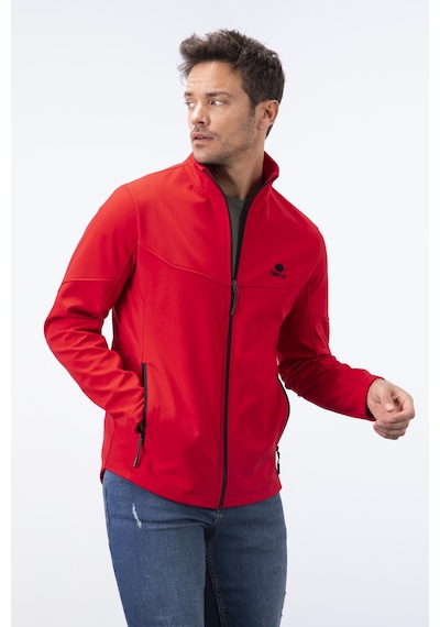 Tommylife Tommy Life Kırmızı Fermuarlı Dik Yaka Su Ve Rüzgar Geçirmez Softshell Erkek Mont - 88050 Kırmızı
