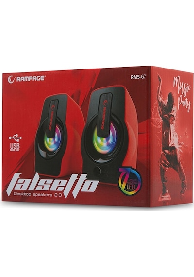 Rampage  Rms-G7 Falsetto Gaming  Usb Speaker