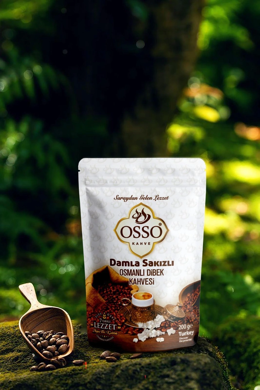 Osso 4'lü Damla Sakızlı Osmanlı Dibek Kahvesi 4x200 800gr Diğer