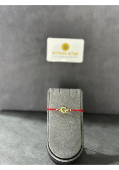 Baykal Kuyumculuk 14 Ayar Altın Harf Bileklik G Harfi 0.35 Gr.