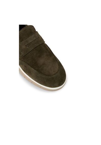 Deery Erkek Hakiki Süet Yeşil Loafer Ayakkabı - 02044mysle01