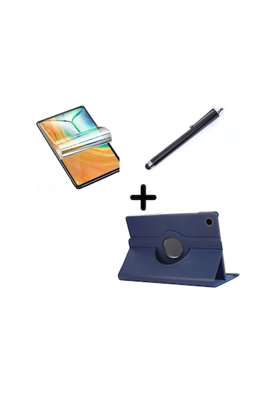 Huawei Uyumlu Matepad SE 10.4 Kılıf Dönen Tablet Kilifi Ekran Koruyucu+Kalem